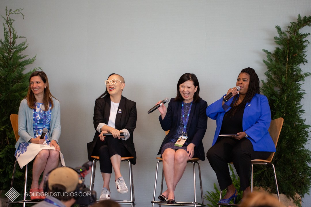 Female panelists at Salesforce Connections at McCormick Place presented their expertise.