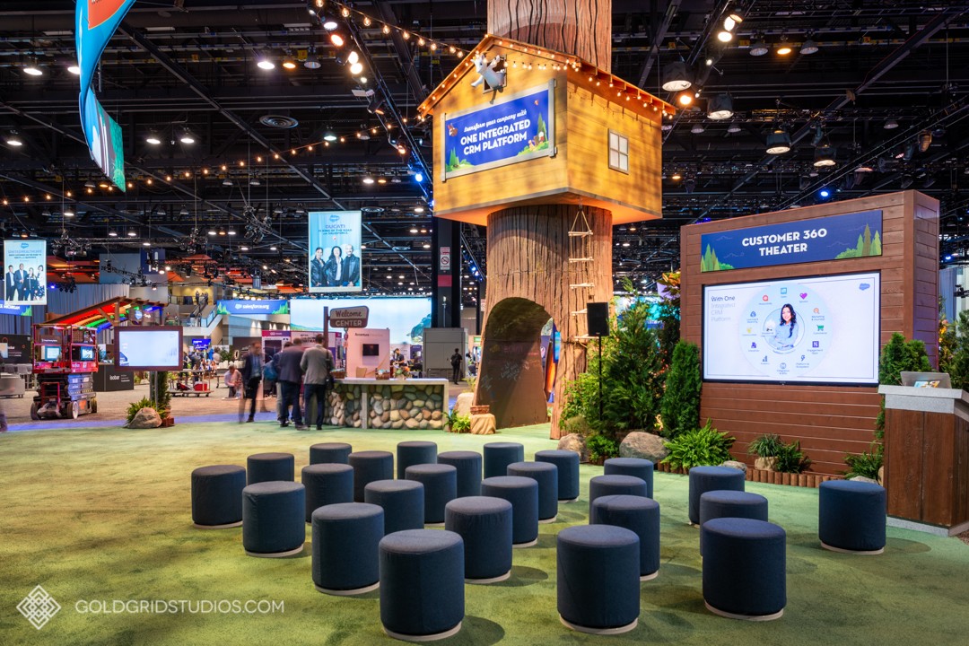 Treehouse presentation space at Salesforce Connections.