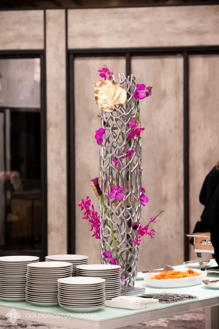 Floral Accent Centerpiece with Orchids